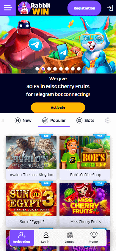 Rabbit Win Casino Mobile screenshot